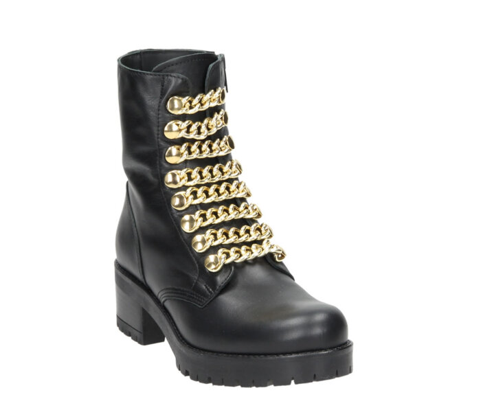 Simore black gold chain