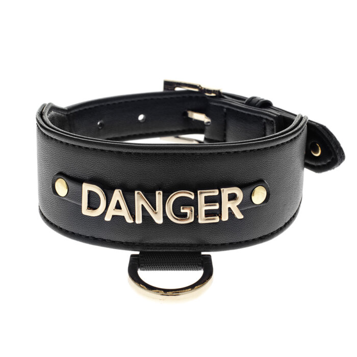 Danger big dog collar