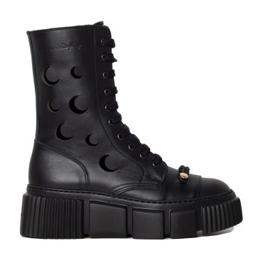 The Lunar Black Chain Boot