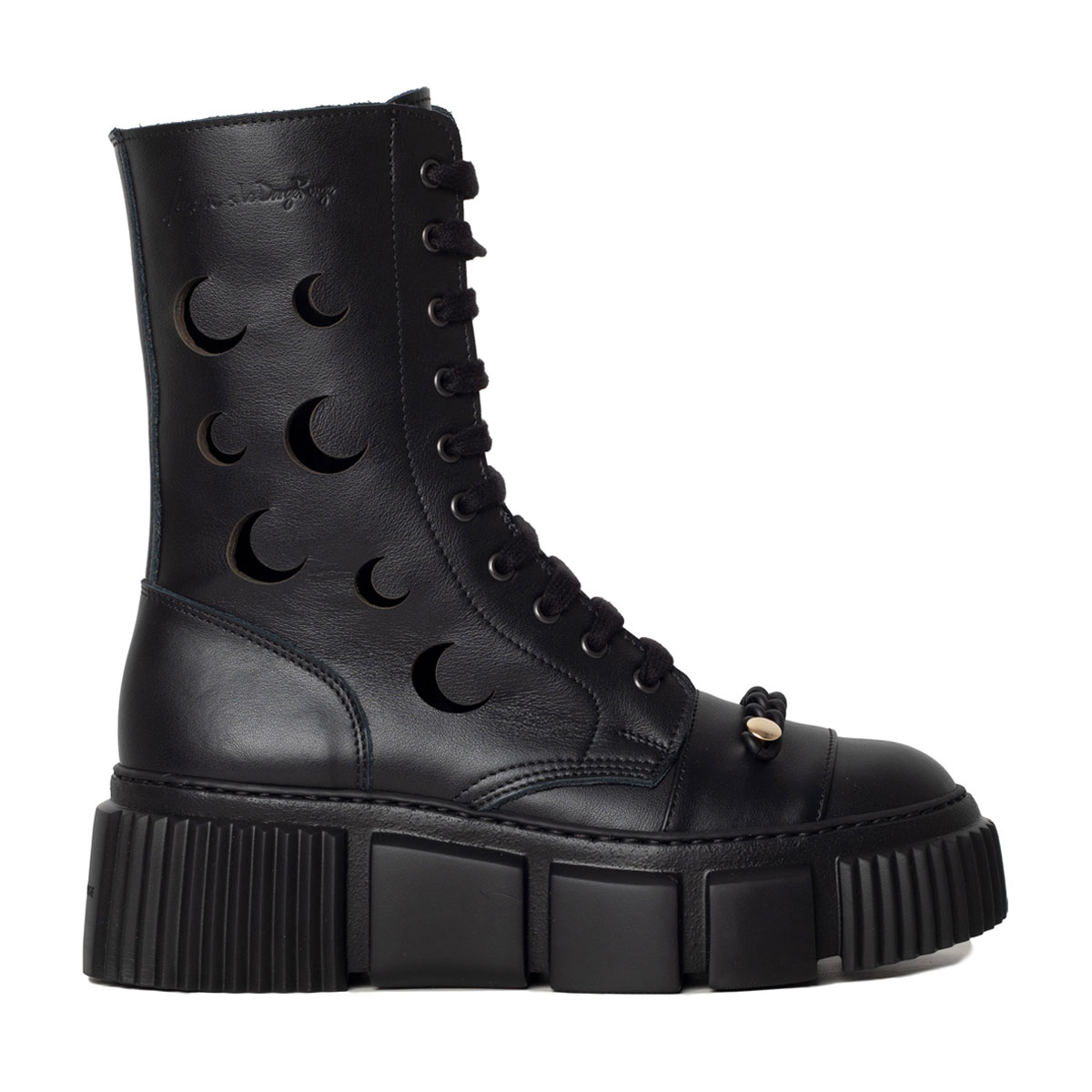 The Lunar Black Chain Boot