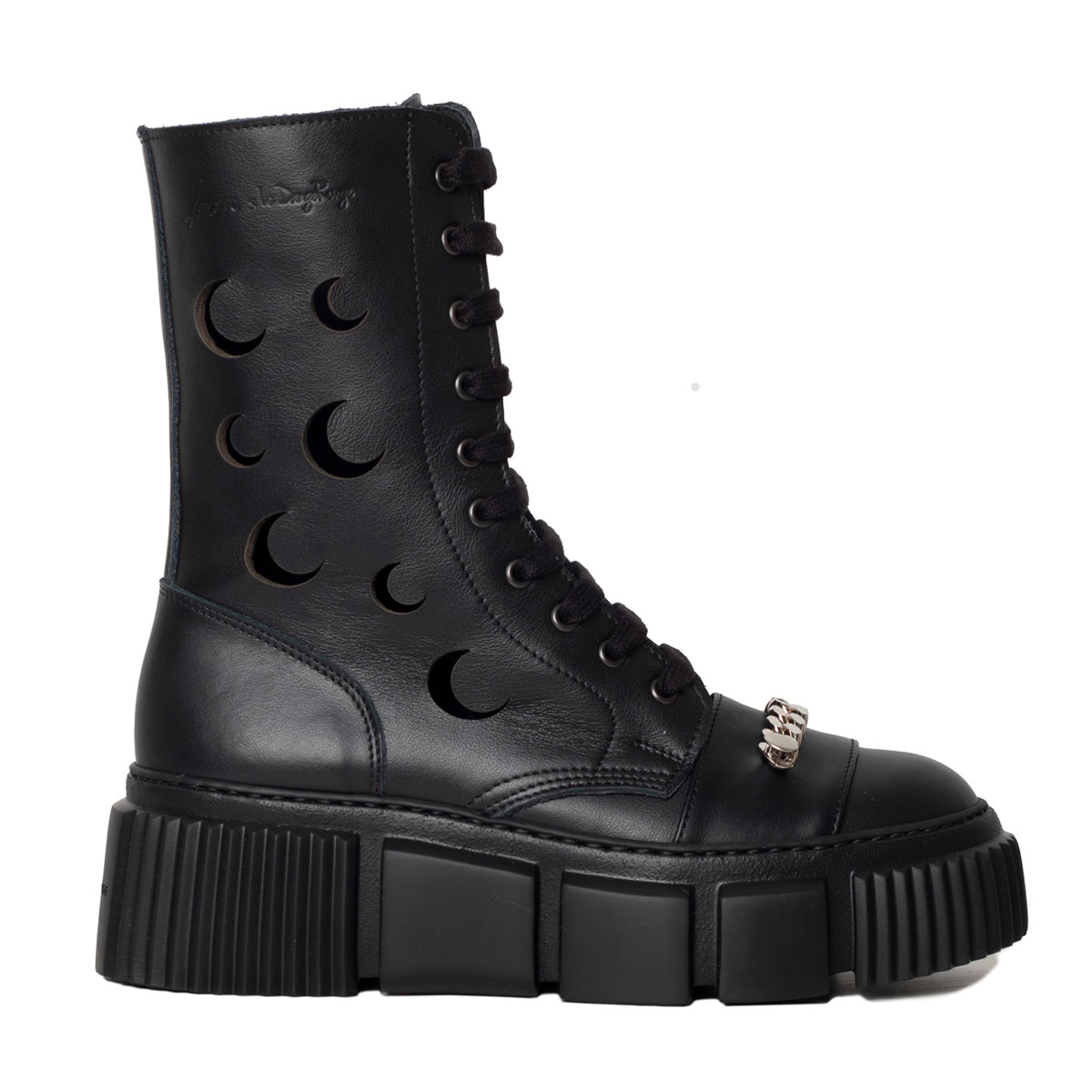 The Lunar Silver Chain Boot