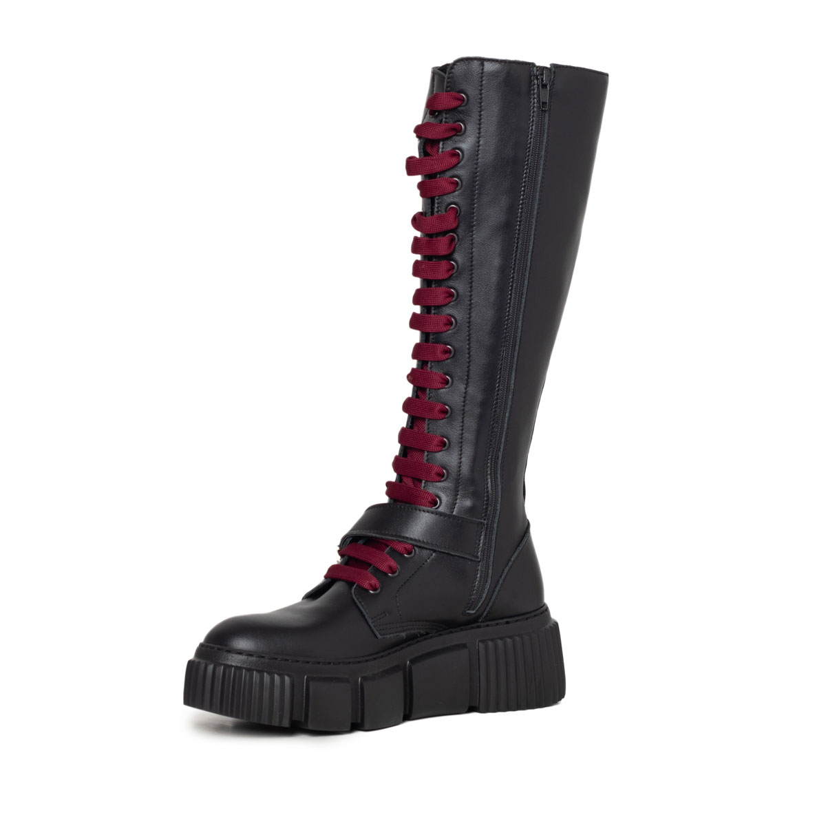 Twiggy Tall Strype Bordeuax Laces - Image 4